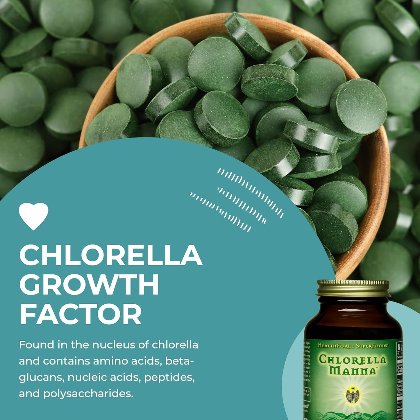 100 Grams of HealthForce SuperFoods Chlorella Manna Powder for Nutrient-Rich Detoxification