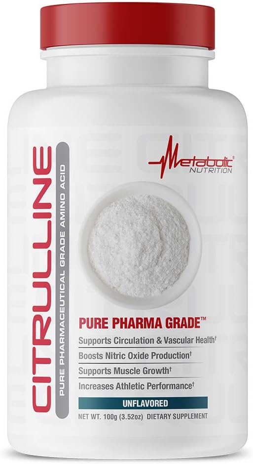 100 Grams of Metabolic Nutrition Citrulline Powder for Enhanced Metabolism