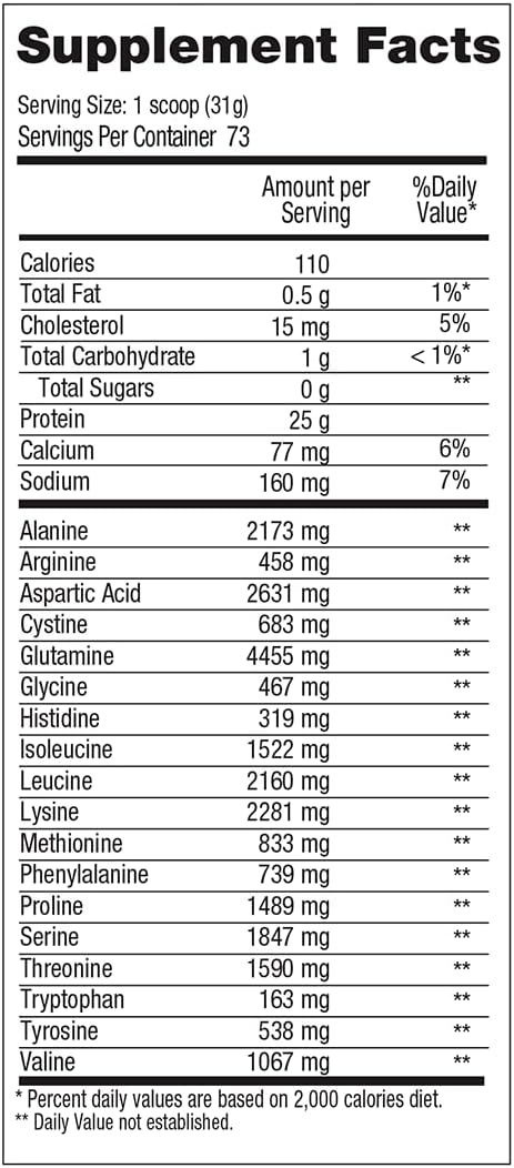 100% Hydrolyzed Whey Protein Isolate Powder - Vanilla Flavored, Lean Muscle Building, Gluten & Sugar Free, 29 Servings, 2lbs