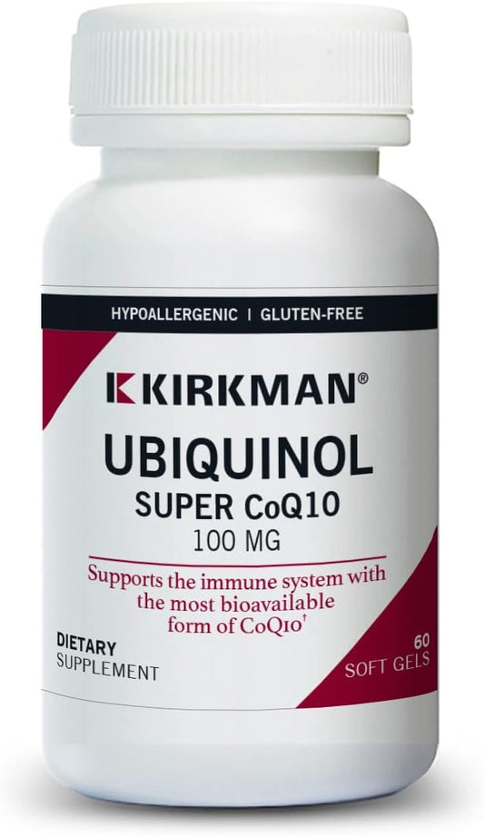 100 mg Kirkman Ubiquinol CoQ10 for Enhanced Energy Support