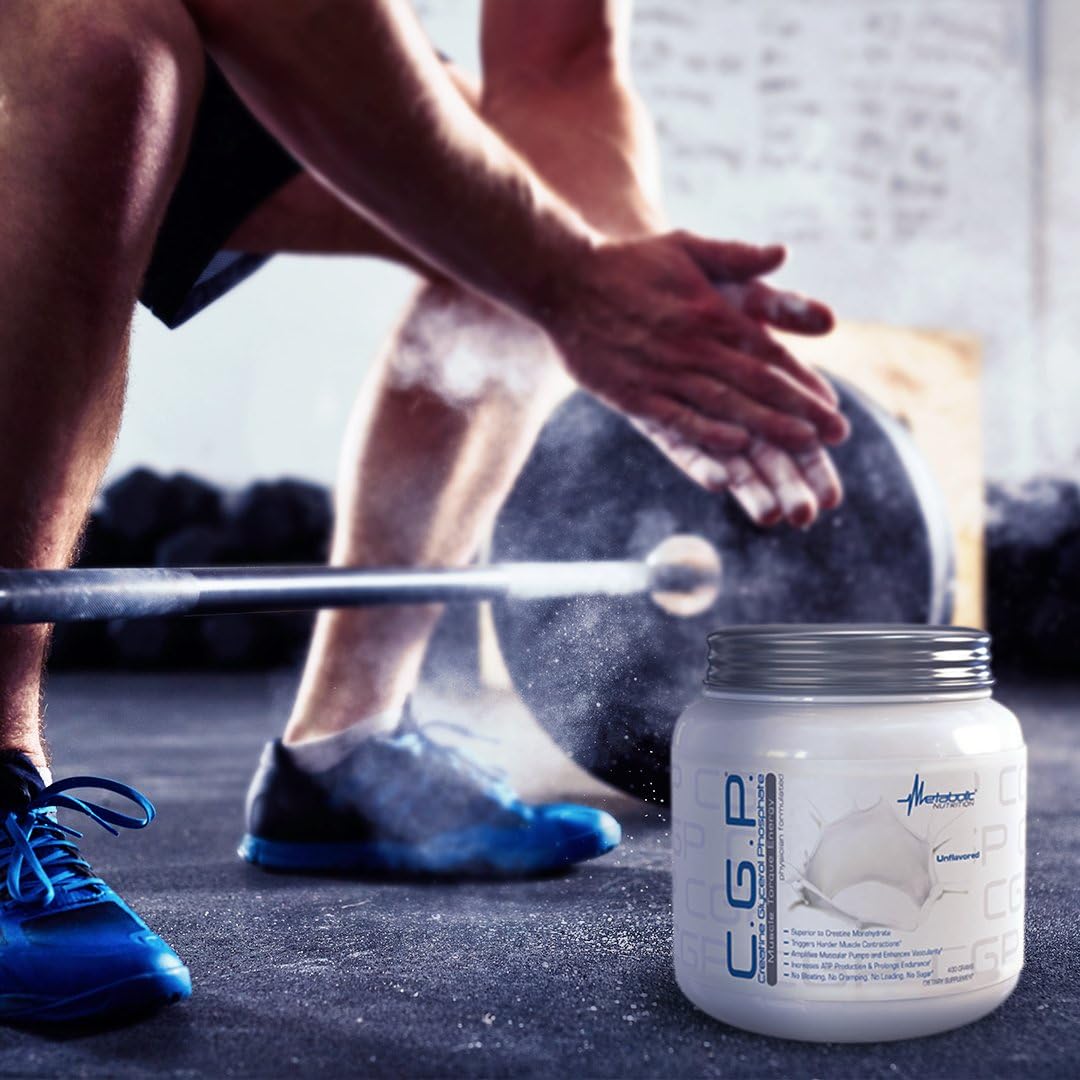 100% Micronized Creatine Powder for Pre, Intra, and Post Workout - 400g Unflavored CGP Supplement by Metabolic Nutrition