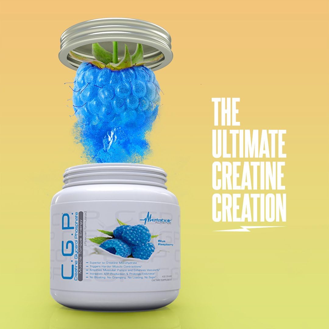 100% Micronized Creatine Powder for Pre, Intra, and Post Workout - 400g Unflavored CGP Supplement by Metabolic Nutrition