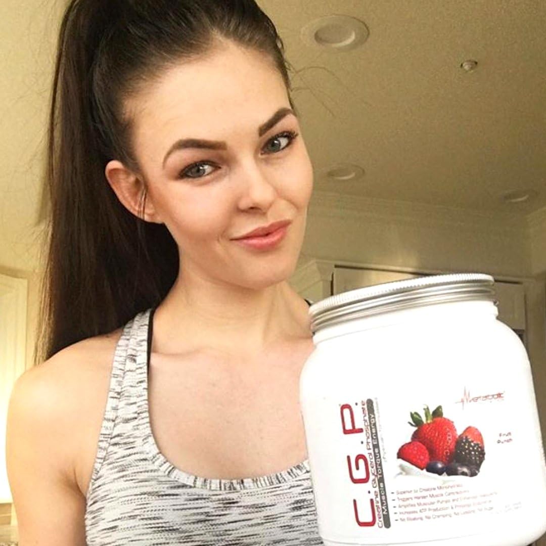 100% Micronized Creatine Powder with Creatine Glycerol Phosphate for Pre, Intra, and Post Workout, Green Apple Flavor, 400g