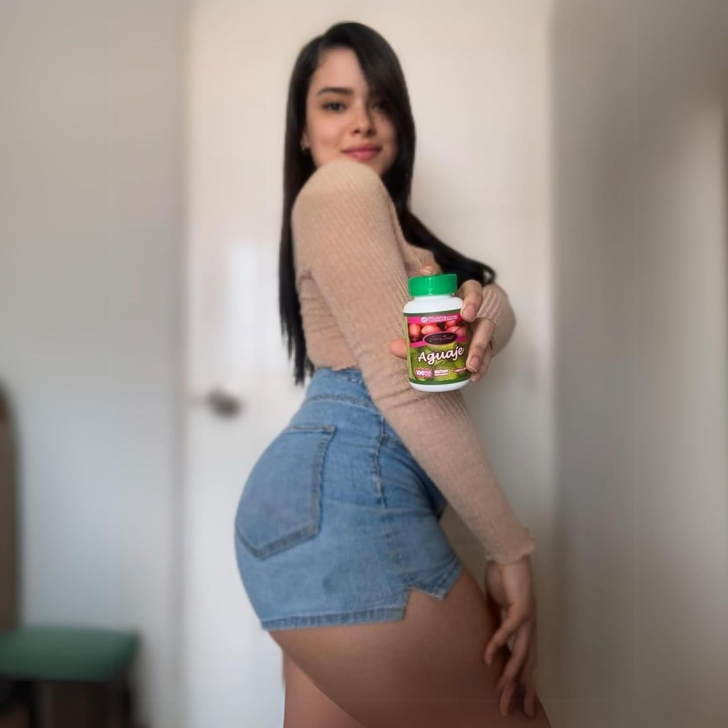 100% Natural Aguaje Curvy Fruit Pills - High Phytoestrogen, 550 mg, 100 Count - Enhance Curves in 1 Month