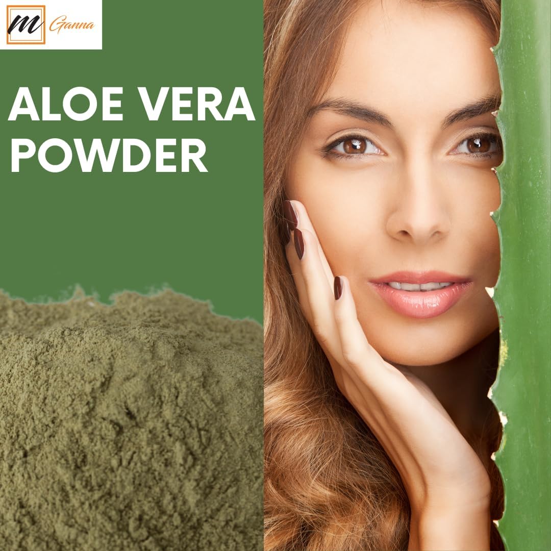 100% Natural Aloe Vera Leaf Powder - Pure Aloe Barbadensis - 1 LB / 454 Grams Powder
