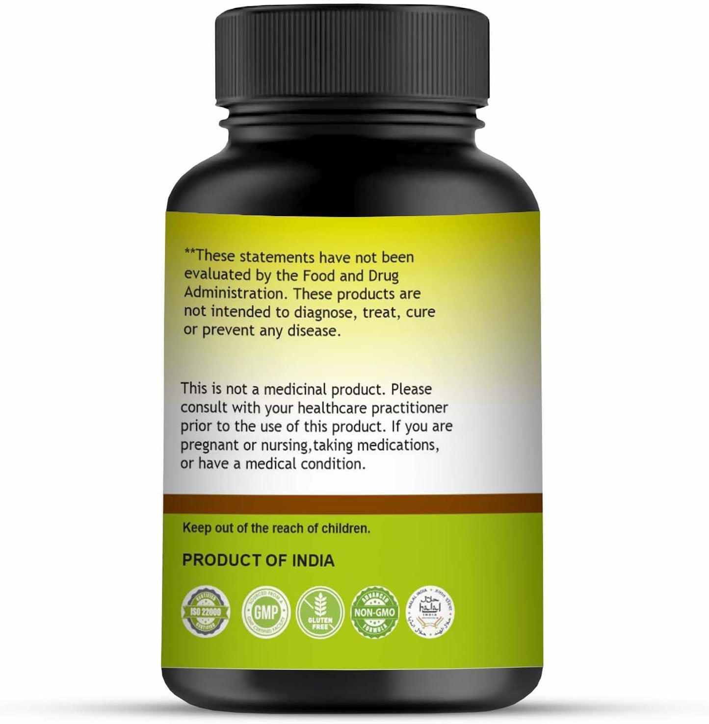 100% Natural Ashwagandha Tablets - 90 Tablets, 1000 mg | Vegan | Made in India | 45 Days Supply