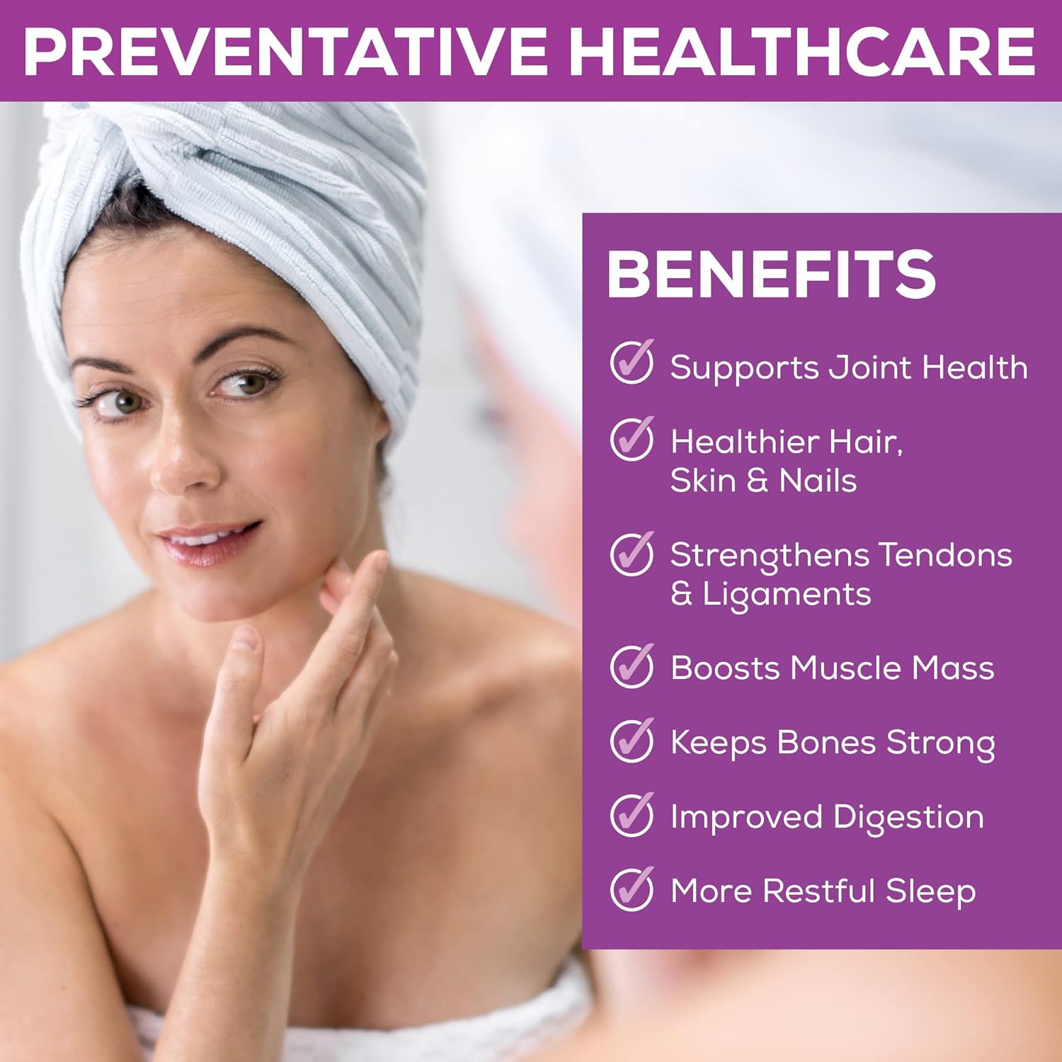 100% Natural Bovine Collagen Peptides, Premium Hydrolyzed Type I-III - 12 Oz