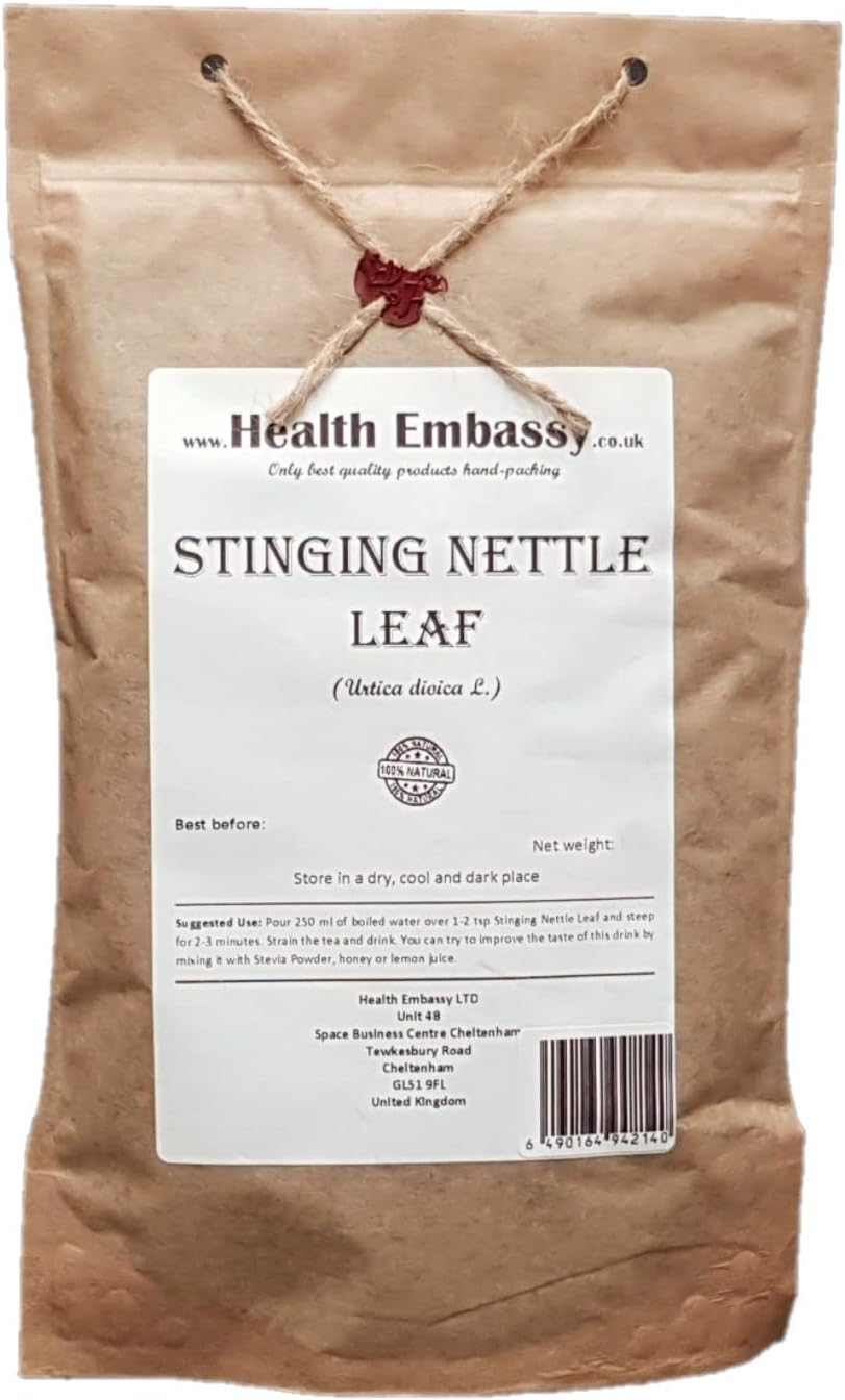 100% Natural Health Embassy Stinging Nettle Leaf (Urtica Dioica L) - 100g Pack
