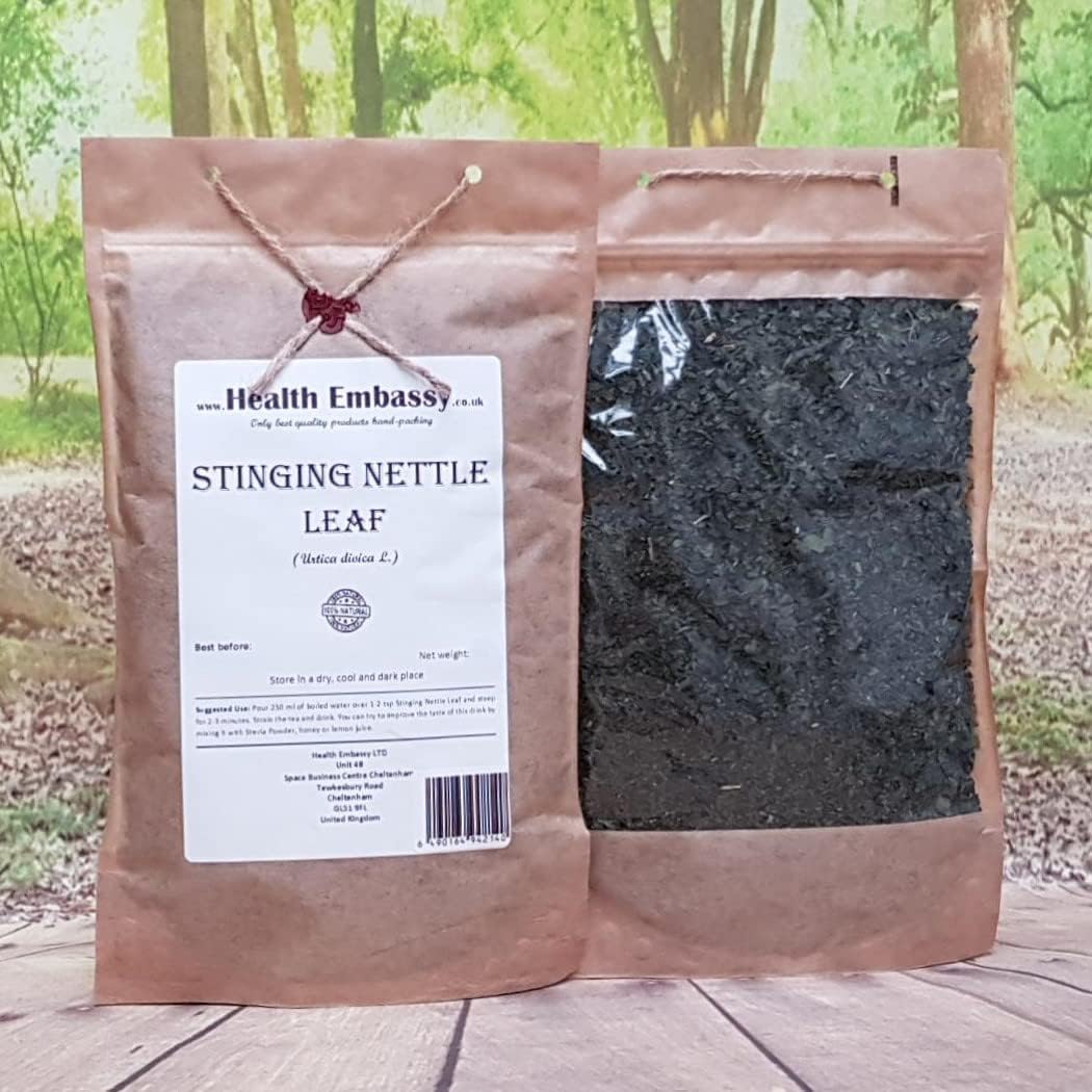 100% Natural Health Embassy Stinging Nettle Leaf (Urtica Dioica L) - 100g Pack