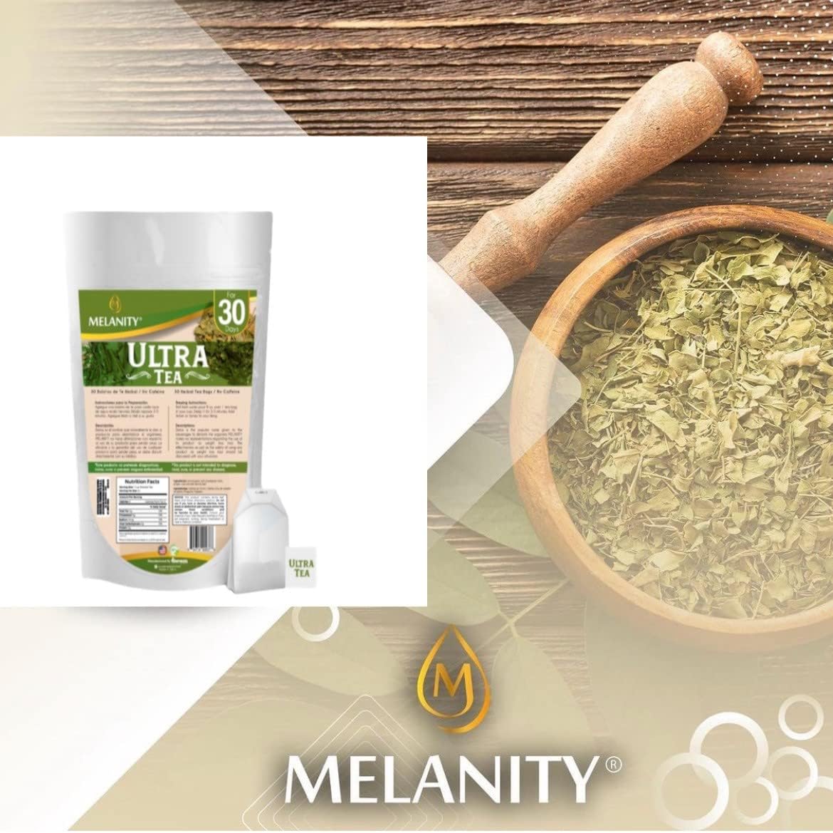 100% Natural Herbs Detox Tea for Weight Loss & Metabolism Boost - Caffeine-Free AM PM Blend - 30 Bags