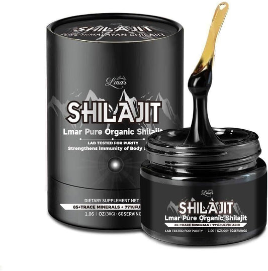 100% Natural Himalayan Shilajit Resin Supplement | Organic 75 Servings for Men & Women | Lab Tested, Rich in 85+ Trace Minerals & 77% Fulvic Acid