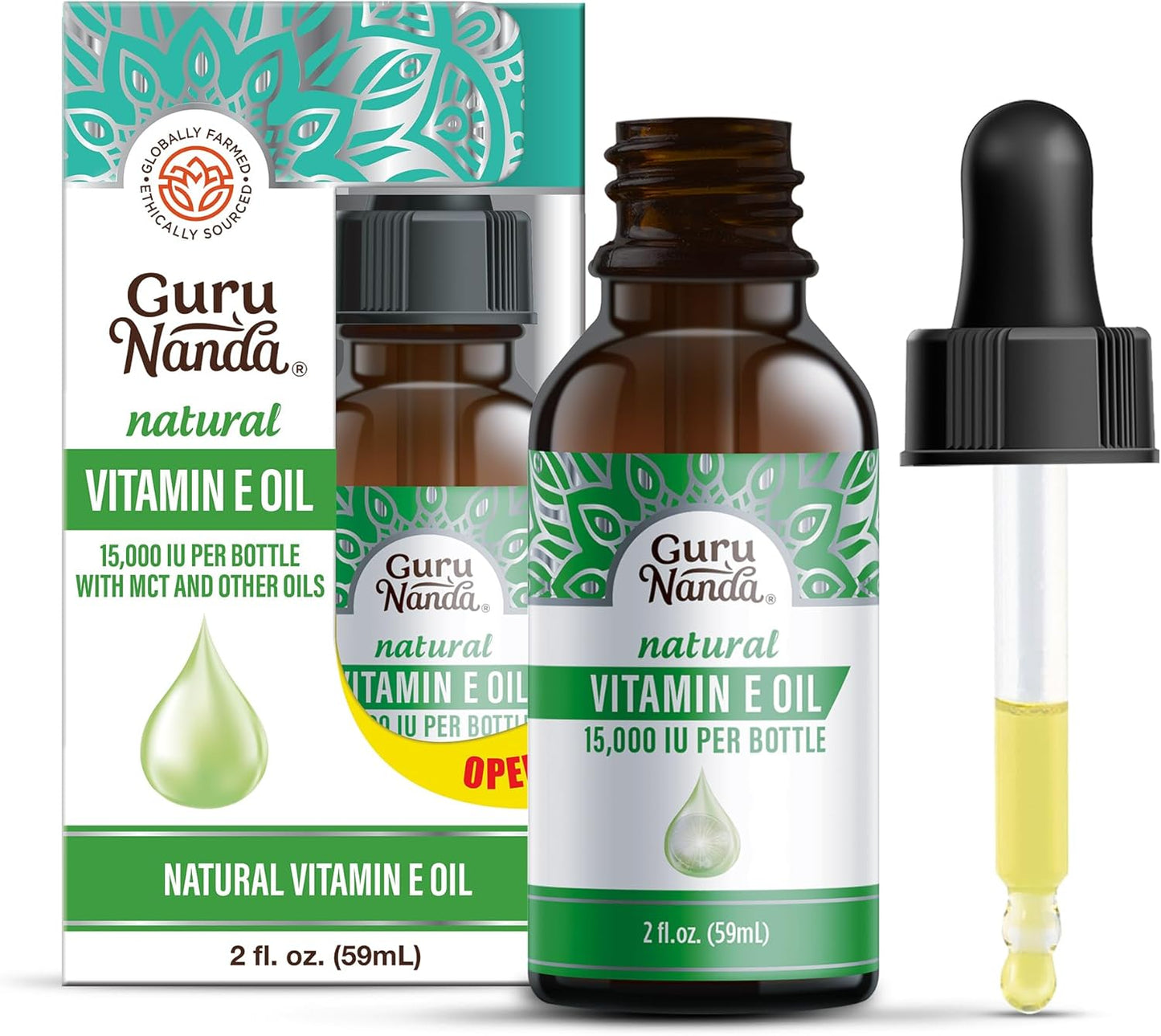 100% Pure Cold-Pressed Black Seed Oil with Vitamin D3, K2, and E - Natural Skin and Hair Care - 2 Fl Oz Bottle