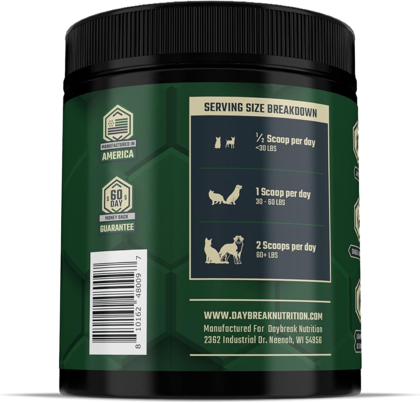 100% Pure Green Lipped Mussel Powder for Dogs and Cats - New Zealand Sourced - Anti Inflammatory Joint Pain Relief Supplement - 150g