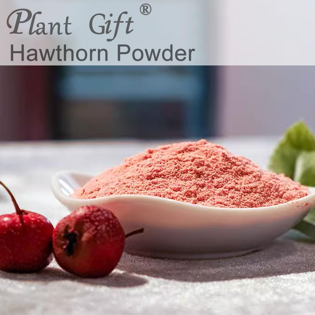 100% Pure Hawthorn Powder - Dried Berries Juice Extract - 100g Plant Gift - Natural Hawthorn Berry Powder