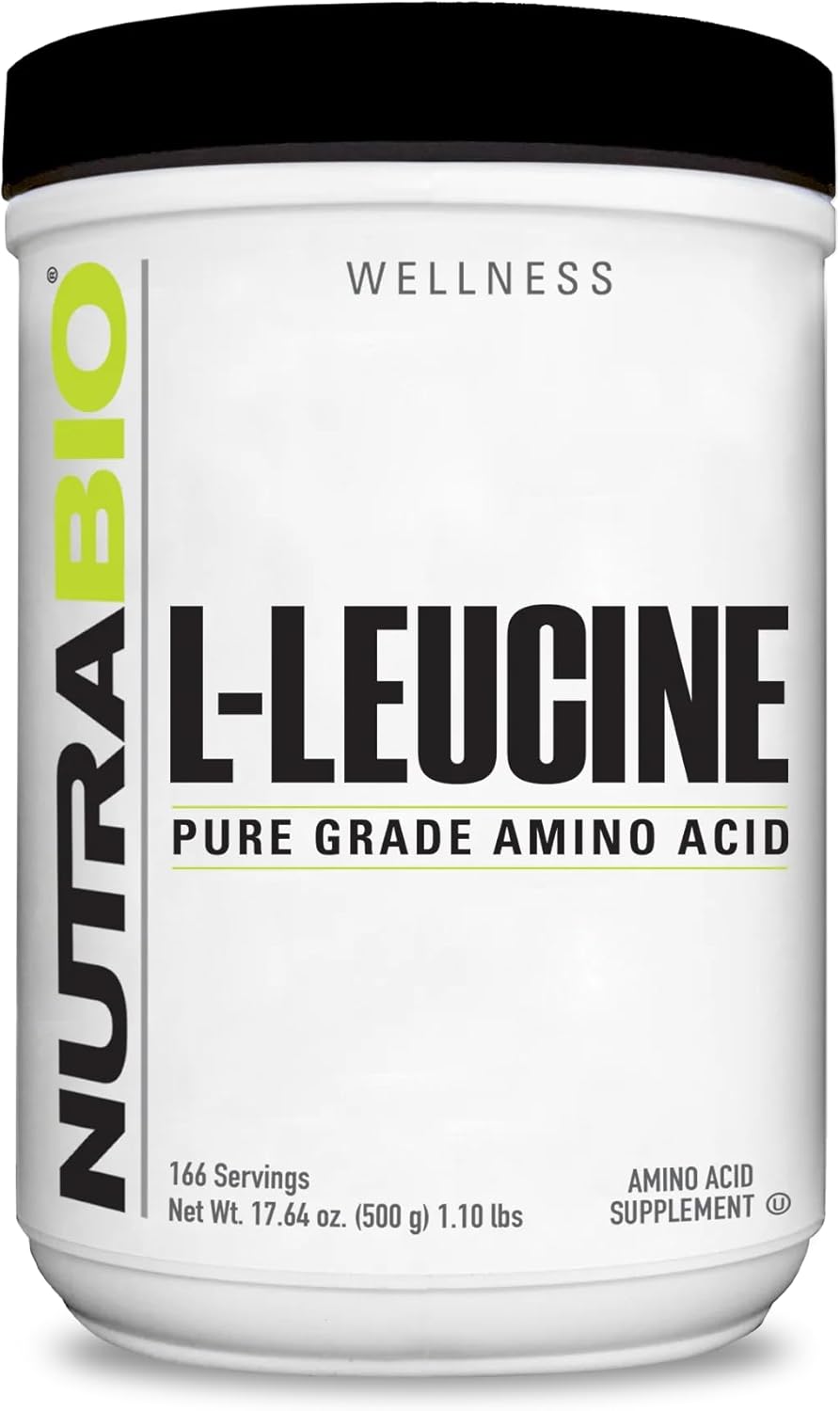 100% Pure L-Leucine Powder for Muscle Recovery - Vegan, Non-GMO, Gluten Free - 500g - Free Form Amino Acid Supplement