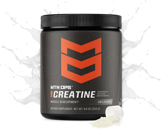 100% Pure Micronized Creatine Monohydrate Powder - Unflavored, 50 Servings for Muscle Mass, Strength & Power