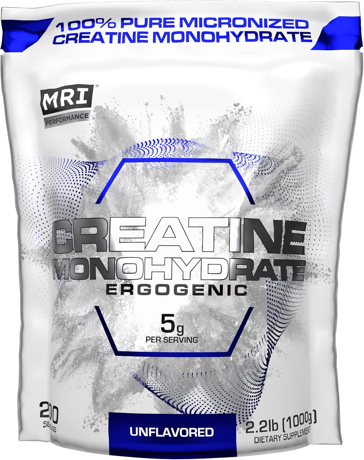 100% Pure Micronized Creatine Monohydrate Powder - Muscle Growth and Recovery Supplement for Increased Strength, Performance, and Endurance - 1000g Unflavored