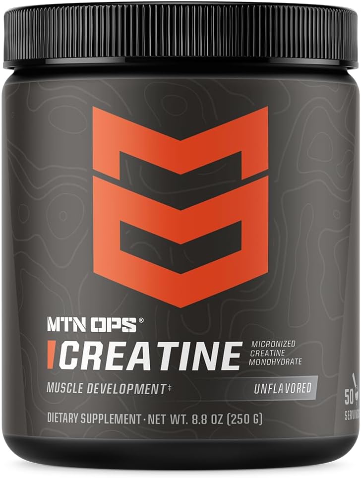 100% Pure Micronized Creatine Monohydrate Powder - Unflavored, 50 Servings for Muscle Mass, Strength & Power