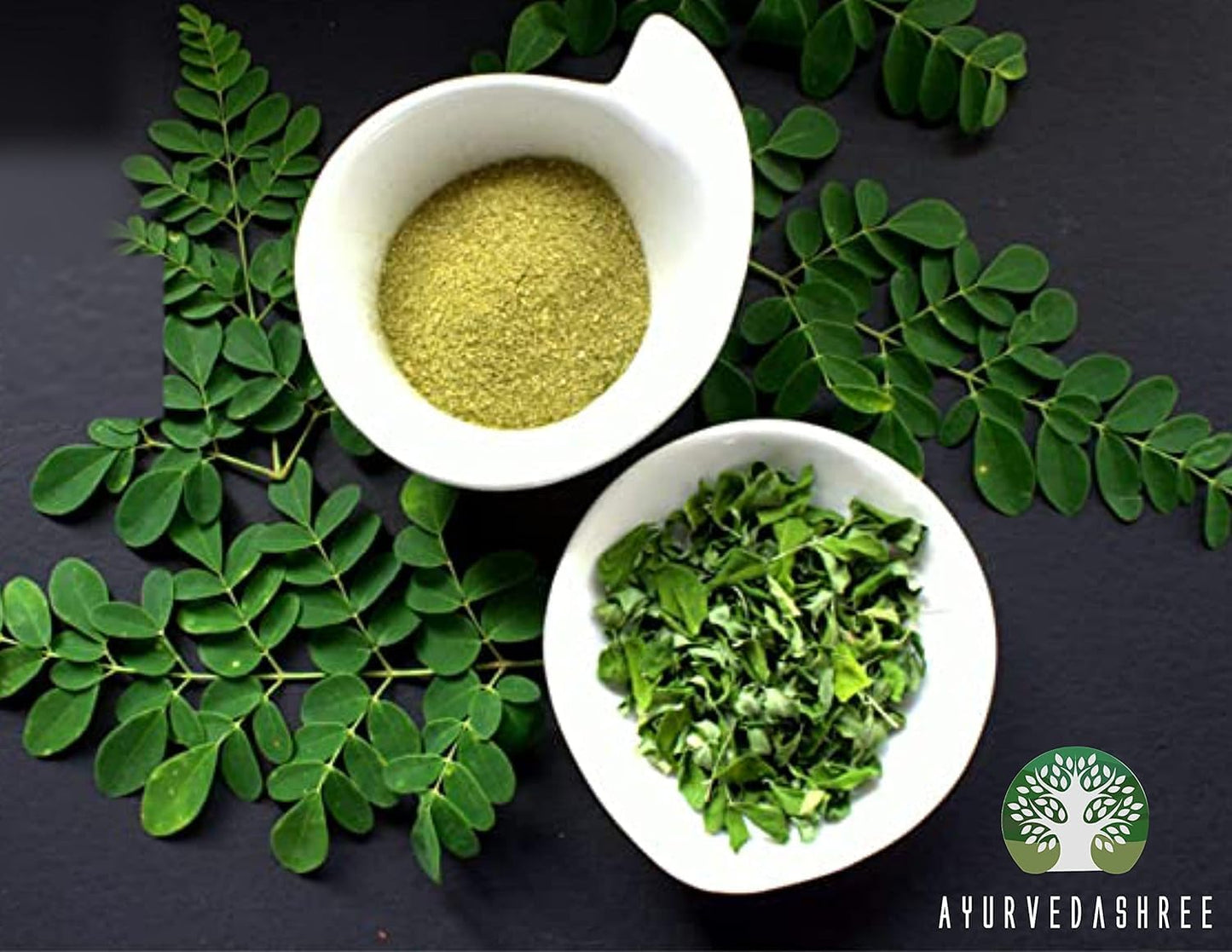 100% Pure Moringa Leaf Powder - 100g | Lab Tested, Non-GMO, GMP Certified, Vegan Friendly | Ayurvedashree