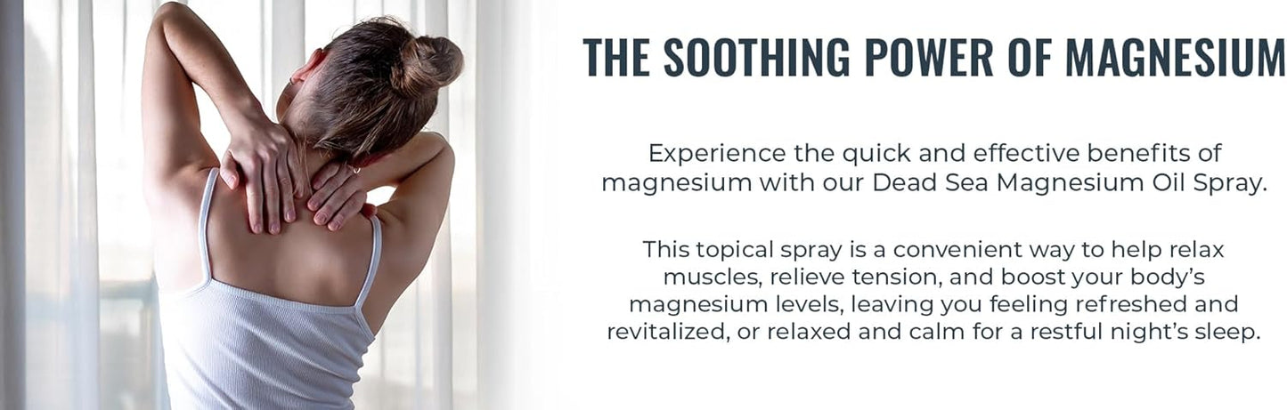 100% Pure Natural Elephant Dead Sea Magnesium Oil Spray | 4 fl oz (120ml) | Promotes Relaxation and Well-Being | Topical Use