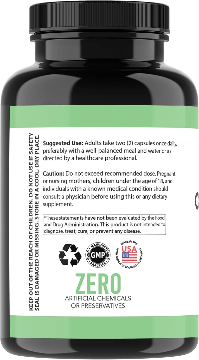 100% Pure Organic Moringa Leaf Powder Supplement for Body Detox and Digestive Health - Angry Supplements (1 Bottle)