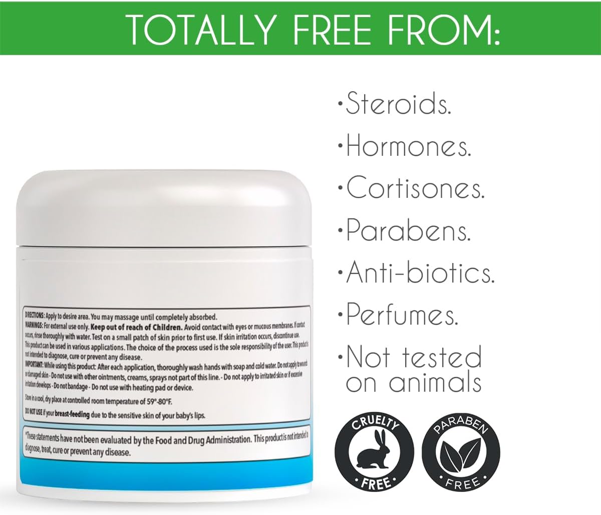 100% Pure Pharmaceutical Grade DMSO Cream with Zechstein Magnesium, Arnica, Aloe Vera, and Vitamin E for Muscle & Joint Relief - 4 oz - Made in USA