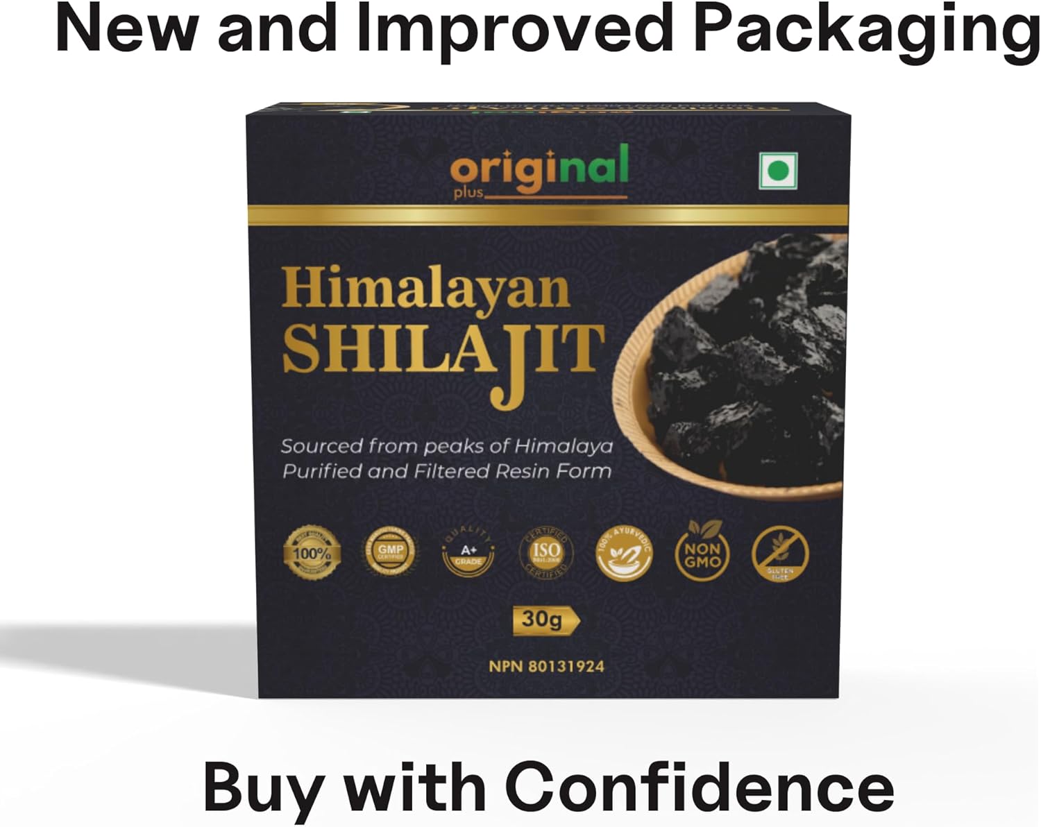 100% Pure Resin Shilajit from The Himalayas - 30g with 1000mg Potency