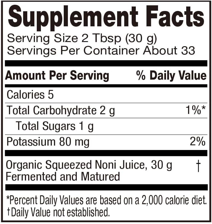 100% Pure Resveratrol & Fermented NONI Juice Extract - 33.8 fl oz (1L) Bottle - ALLBIO Java Organic