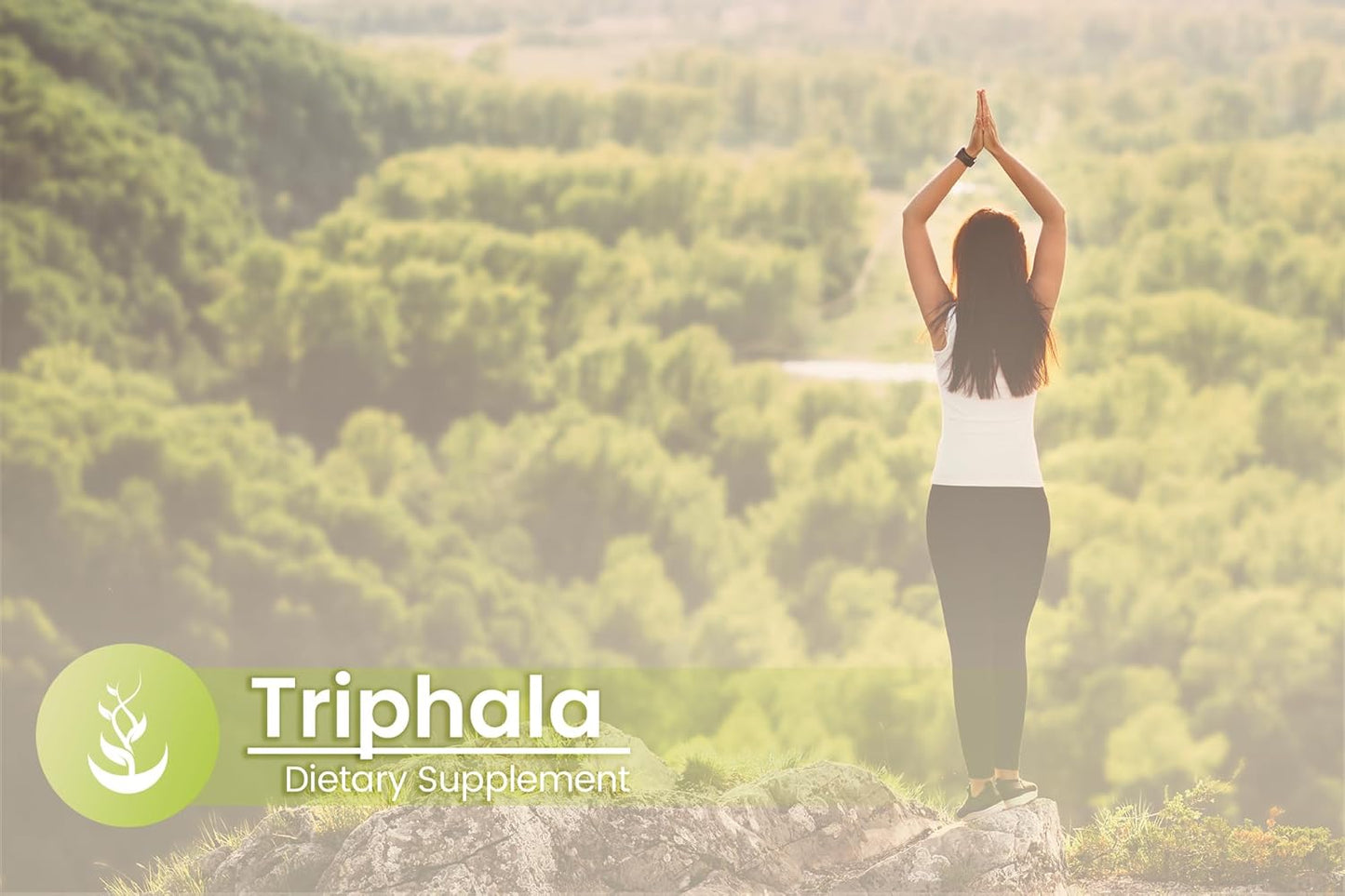 100% Pure Triphala Powder Capsules - No Additives, Fillers, Lab Verified - 100 Count