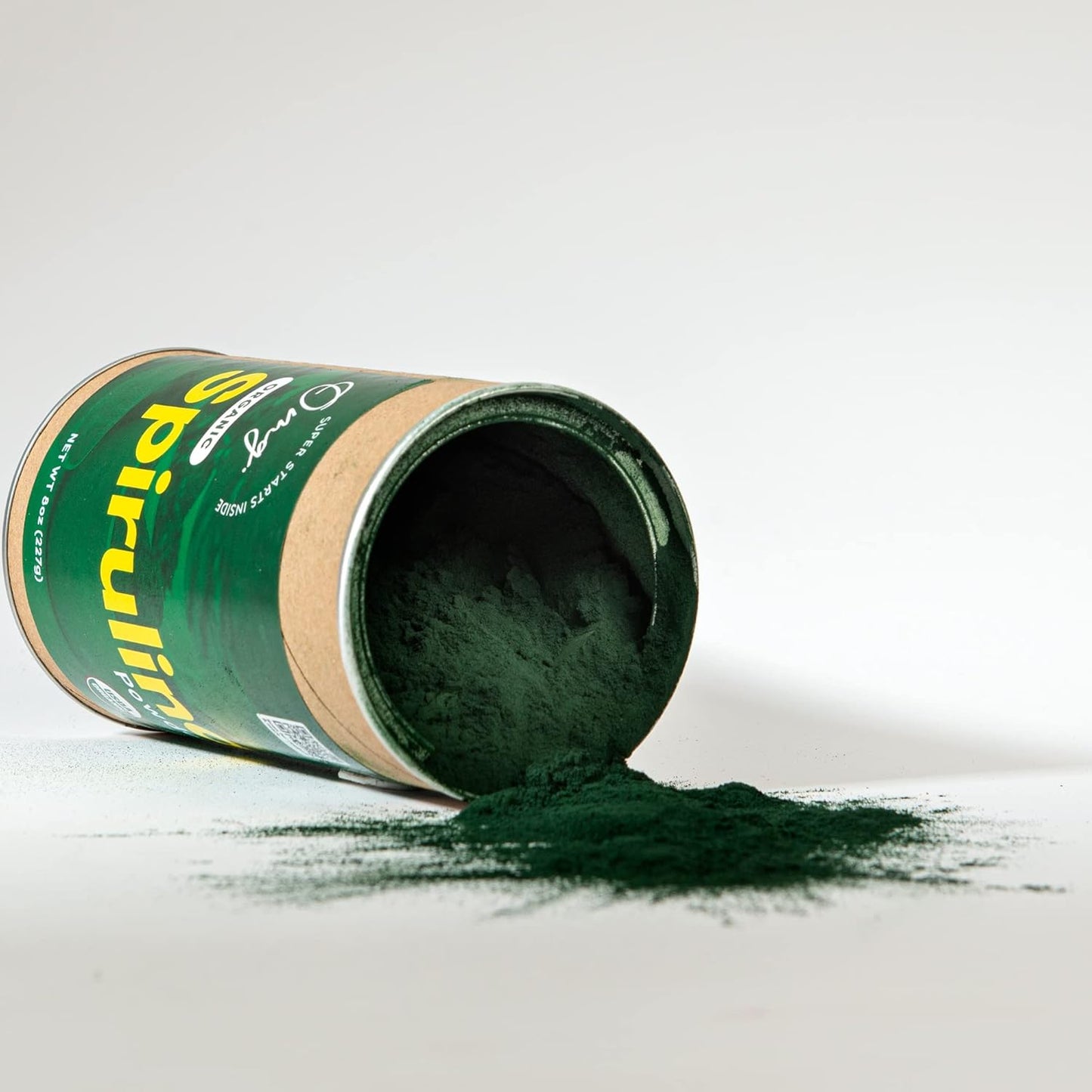 100% Pure USDA Certified Organic Spirulina Powder - Superfoods for Iron, Vitamin A, and B12 - 8oz Package