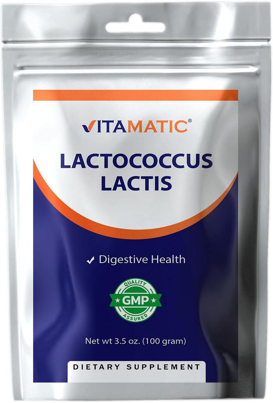 100 Servings of Vitamatic Lactococcus Lactis Probiotic Powder for Digestive Health - 100g (3.5oz)