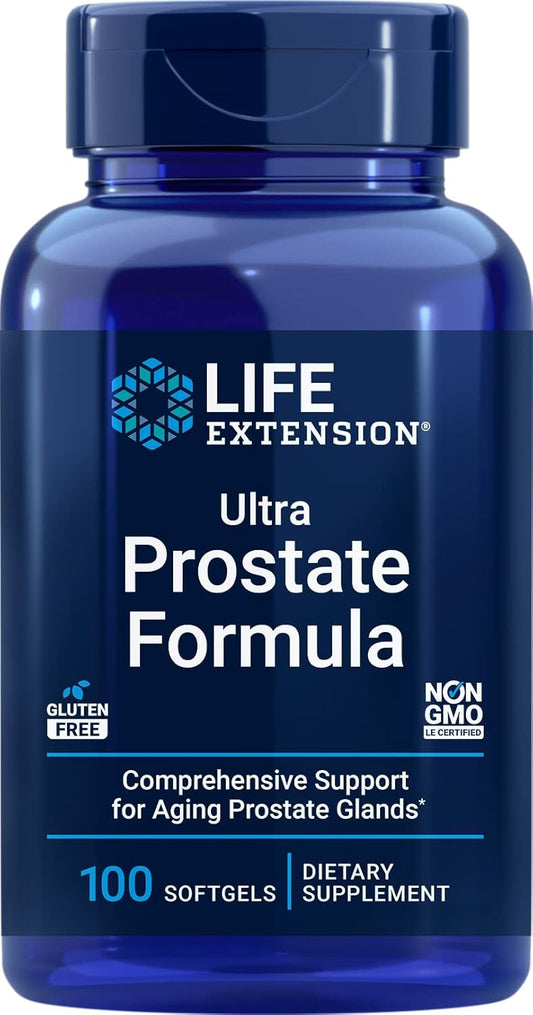 100 Softgels Life Extension Ultra Prostate Formula - Natural Supplement for Men