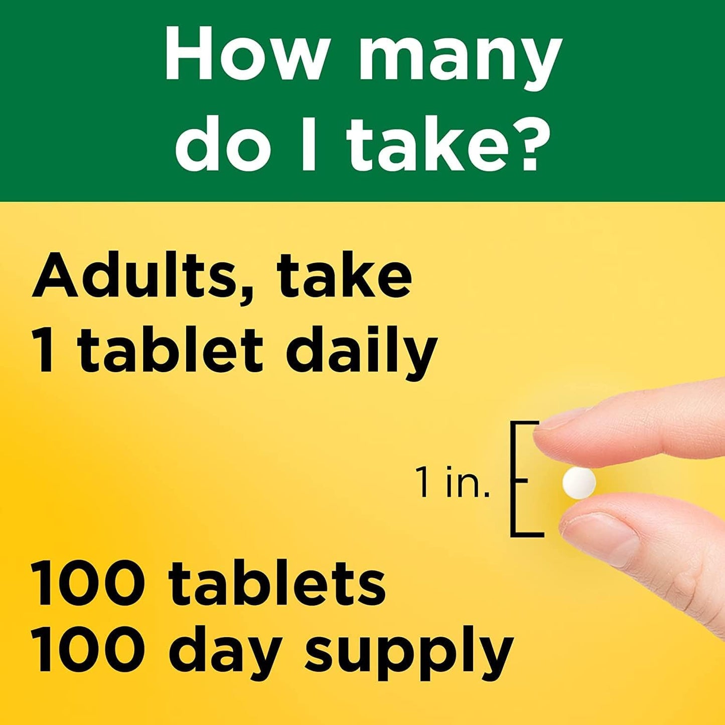 100 Tablets Nature Made Vitamin B1 100 mg Dietary Supplement for Energy Metabolism Support - 100 Day Supply