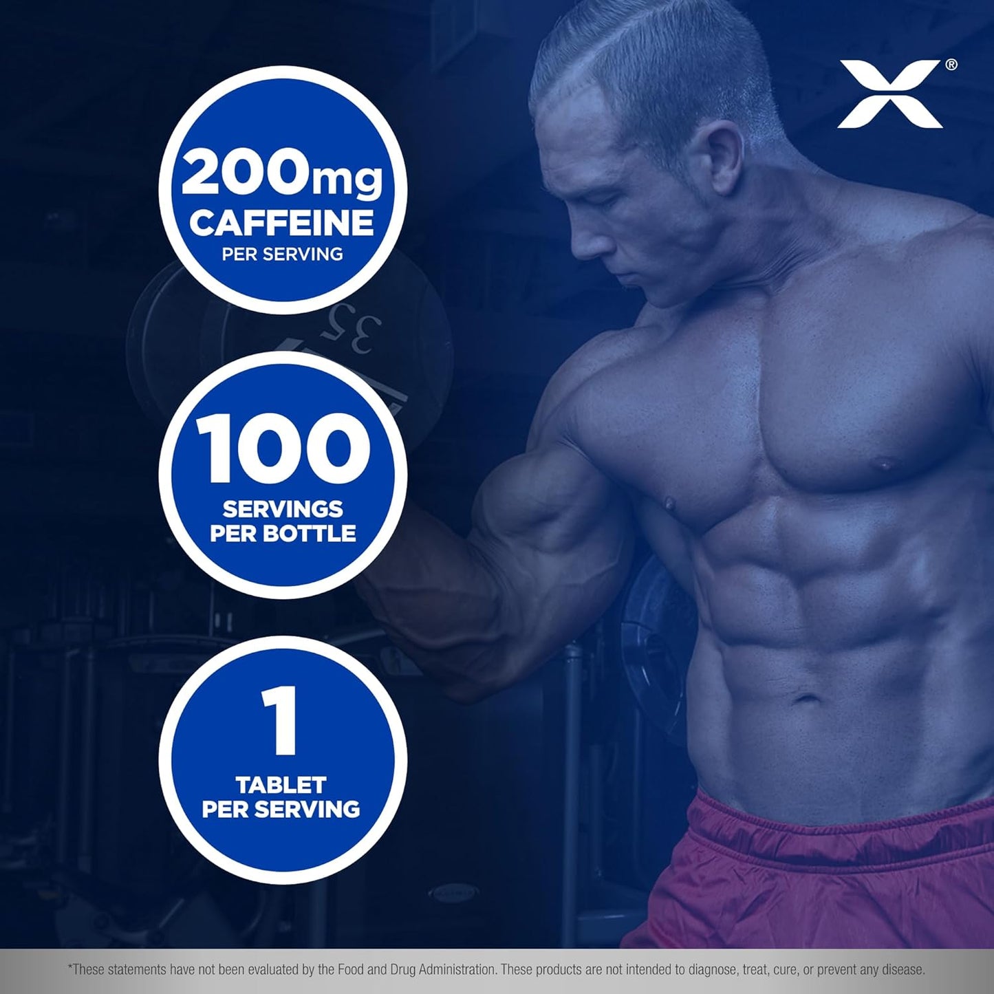 100 Vegan Caffeine Pills for Sustained Energy & Mental Focus - Fast Absorbing 200 mg Tablets by ALLMAX Nutrition
