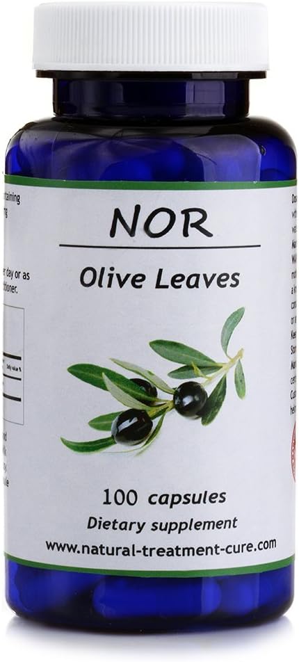 100 Vegan Capsules of Hekma Center Pure Olive Leaf Extract - Olea Europaea Supplement
