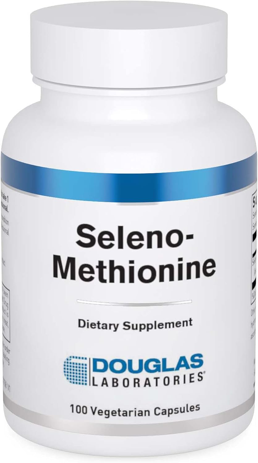 100 Vegetarian Capsules of Douglas Laboratories Seleno-Methionine Supplement for Immune Health
