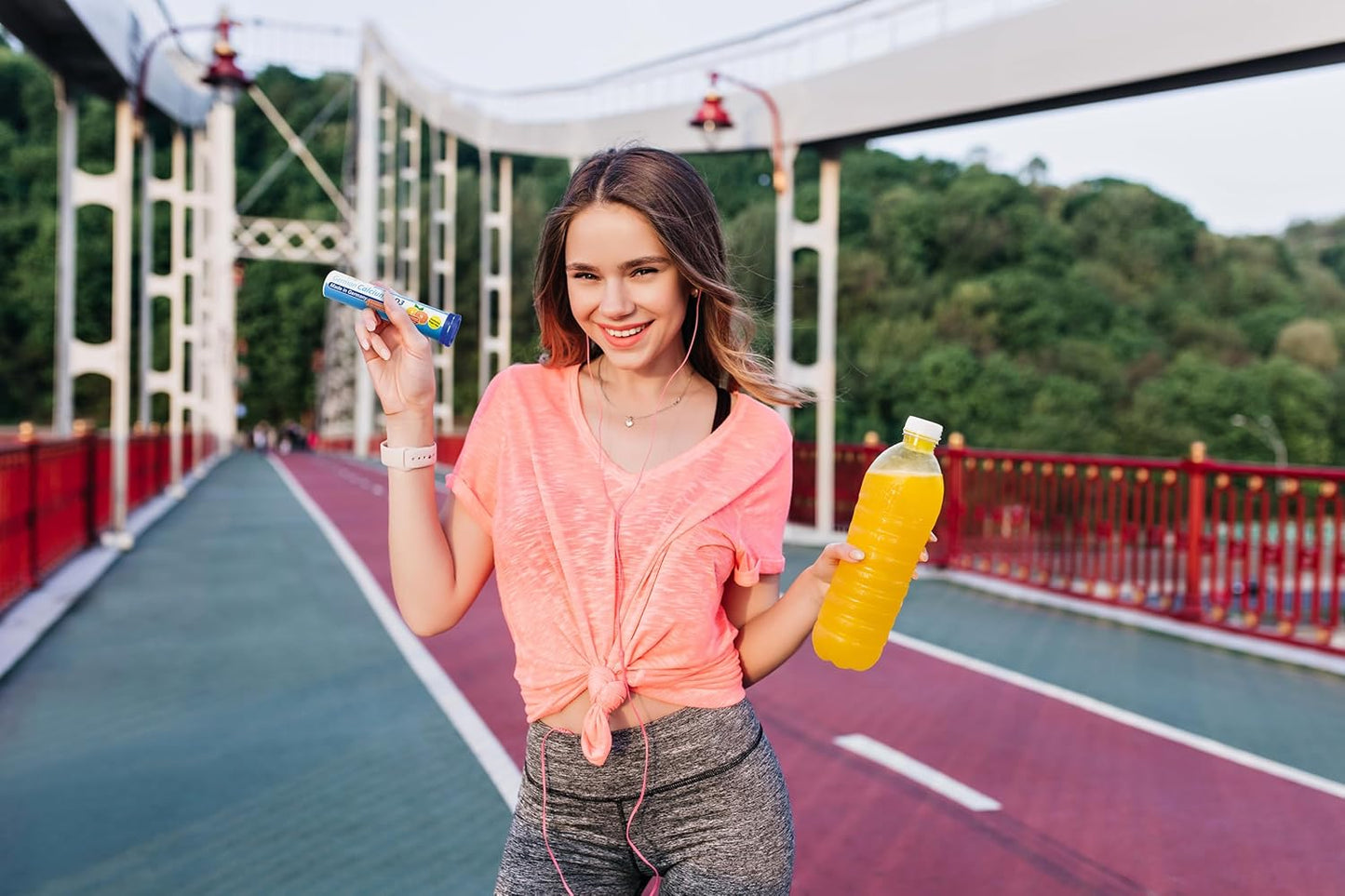 100 Vegetarian Effervescent Calcium + Vitamin D Drink Tablets - Orange-Grapefruit Flavor - Made in Germany