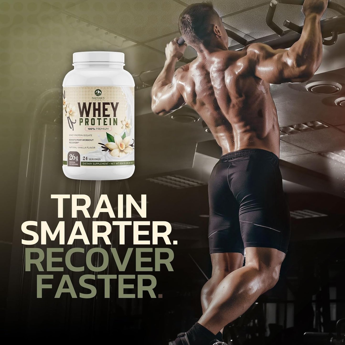 100% Whey Isolate Protein Powder with BCAAs for Immune Support, Gluten Free, French Vanilla Flavor - 24 Servings of Fast-Absorbing Nutrition