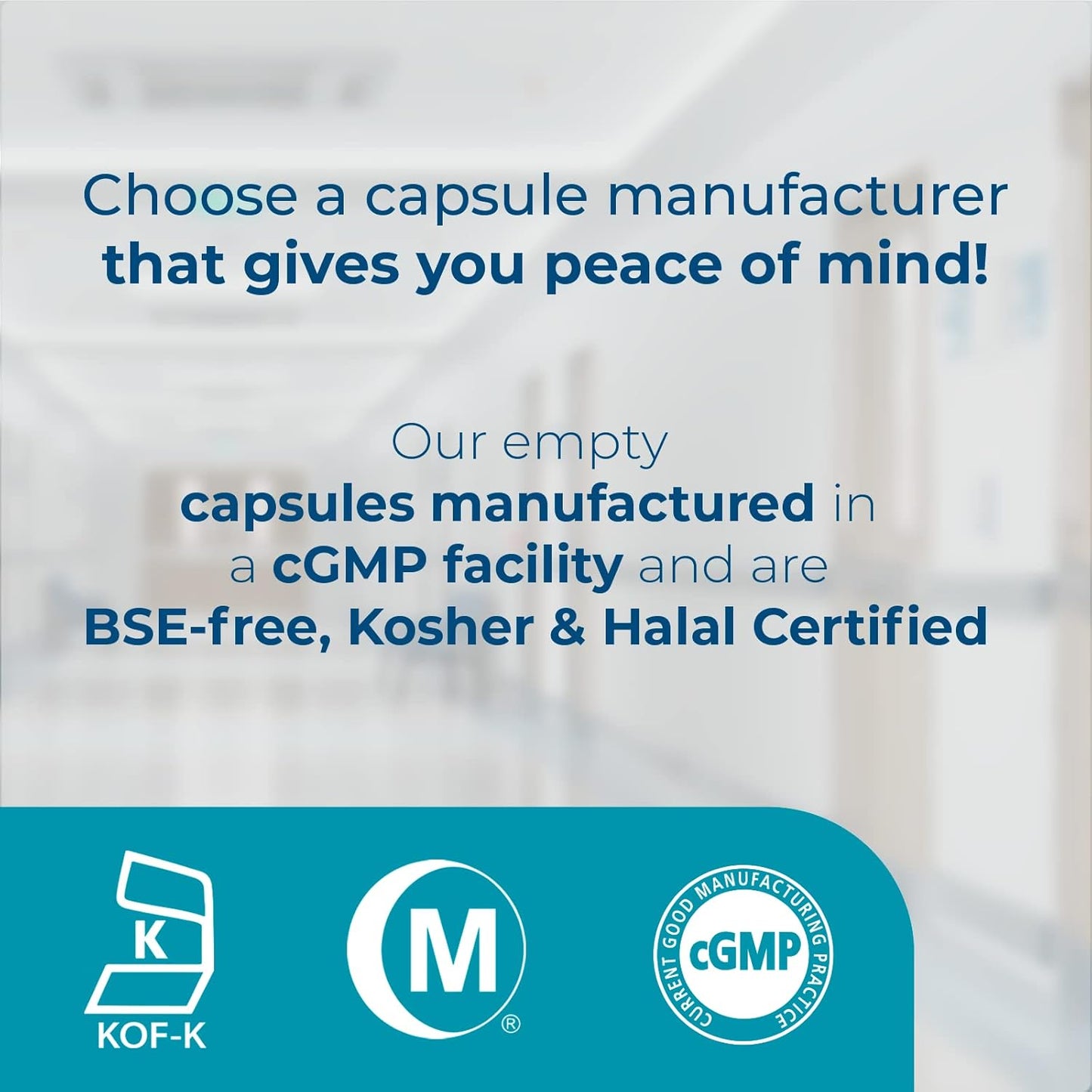 1000 Count Clear Size 00 Empty Vegan Capsules - Vegetarian, Kosher, Non-GMO, Halal Certified - DIY Vegetable Capsule Filling