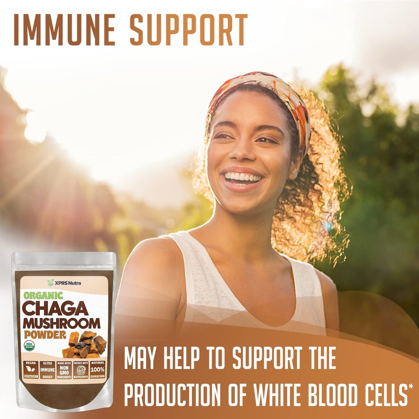 1000 Count Size 0 XPRS Nutra Capsules & 16oz Chaga Powder Bundle