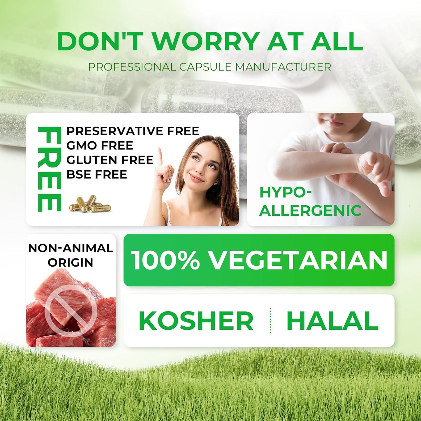 1,000 Count Vegan Capsules Size 00 - Clear Plant Based Empty Pills - Gluten Free, Non-GMO, Halal Certified - Filling Kit Included