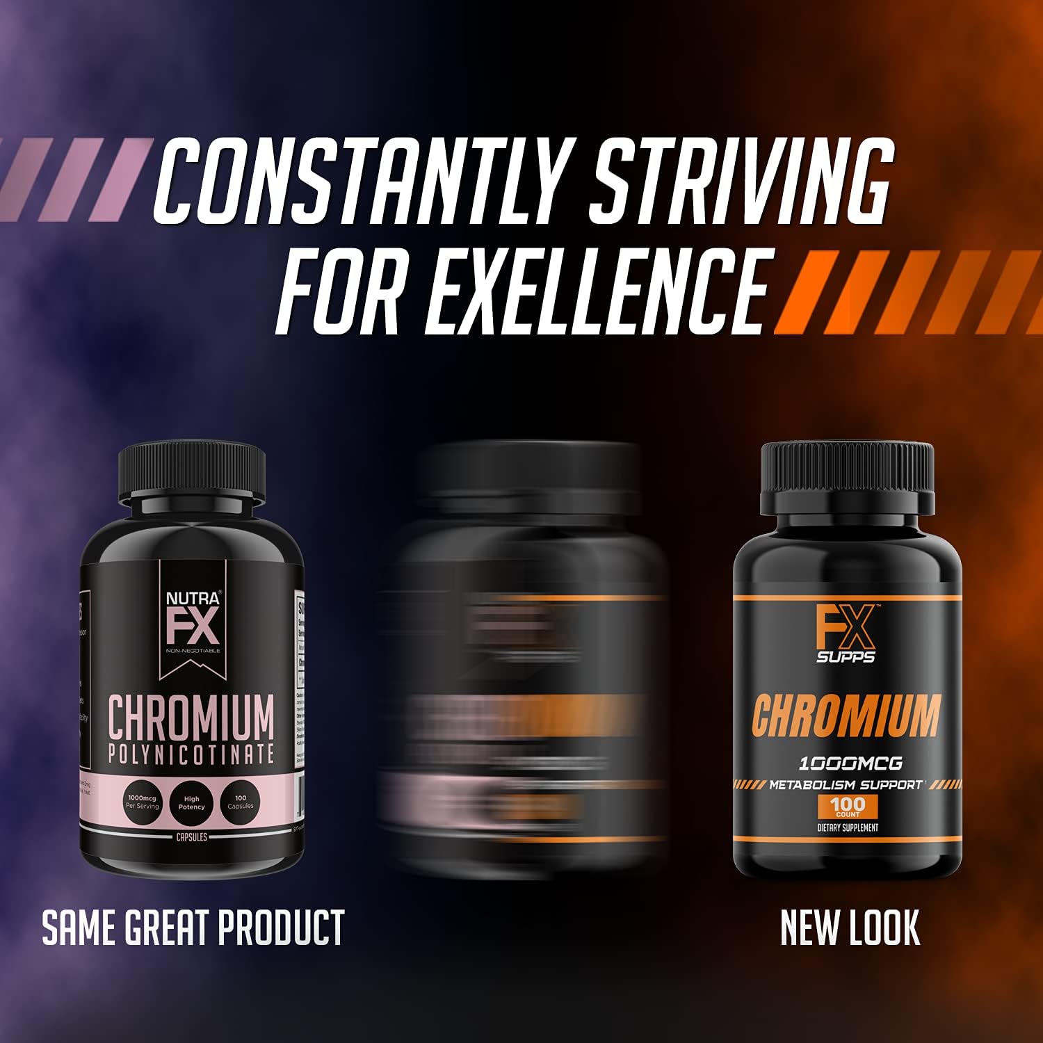 1000 mcg Chromium Polynicotinate Capsules for Weight Management, Energy, Heart Health | Men and Women's FXSUPPS Supplement