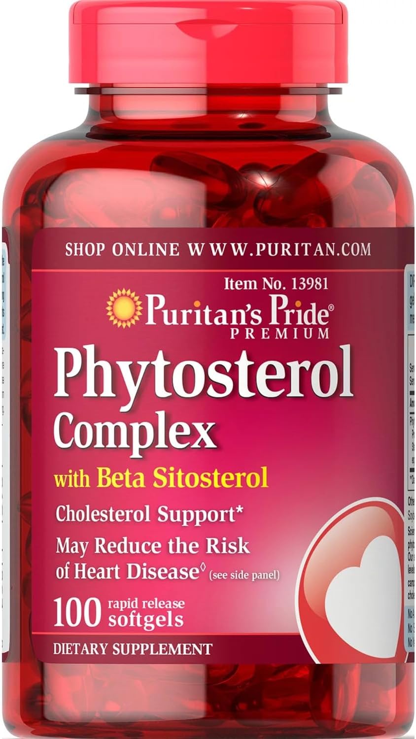 1000 mg Phytosterol Complex - 100 Softgels, High Potency Dietary Supplement