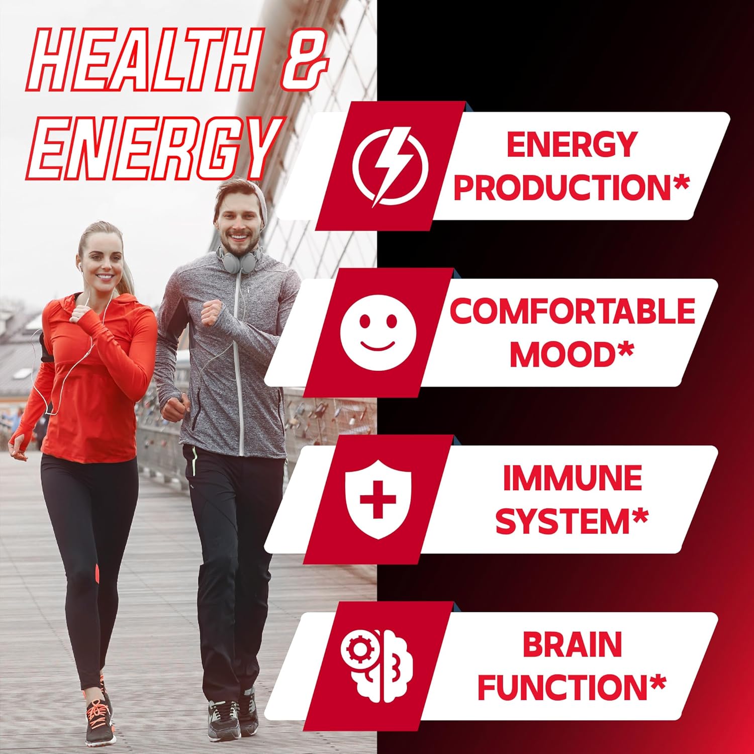 1000 mg Pure NAD+ Supplement for Energy, DNA Repair, and Brain Function - 60 Capsules