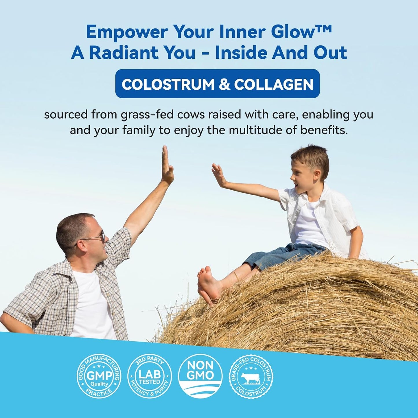 1000 MG Urolithin A Supplement for Muscle Strength + Bovine Colostrum & Collagen Powder - Gut Health, Immune Support, Hair Growth & Beauty