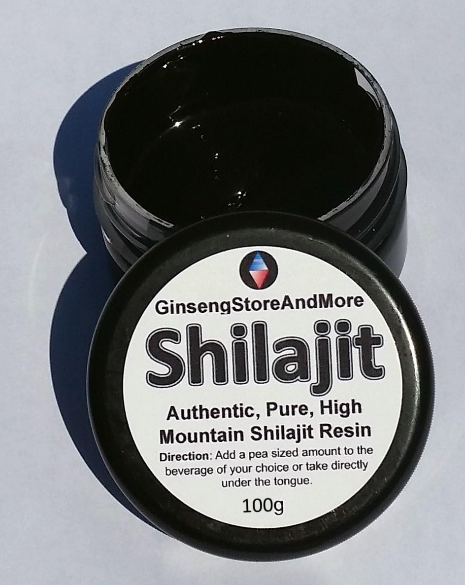 1000 Servings of Authentic High Mountain Shilajit Resin (100g) - Pure Source of Fulvic Acid and Trace Minerals, Energy Boost for Men and Women