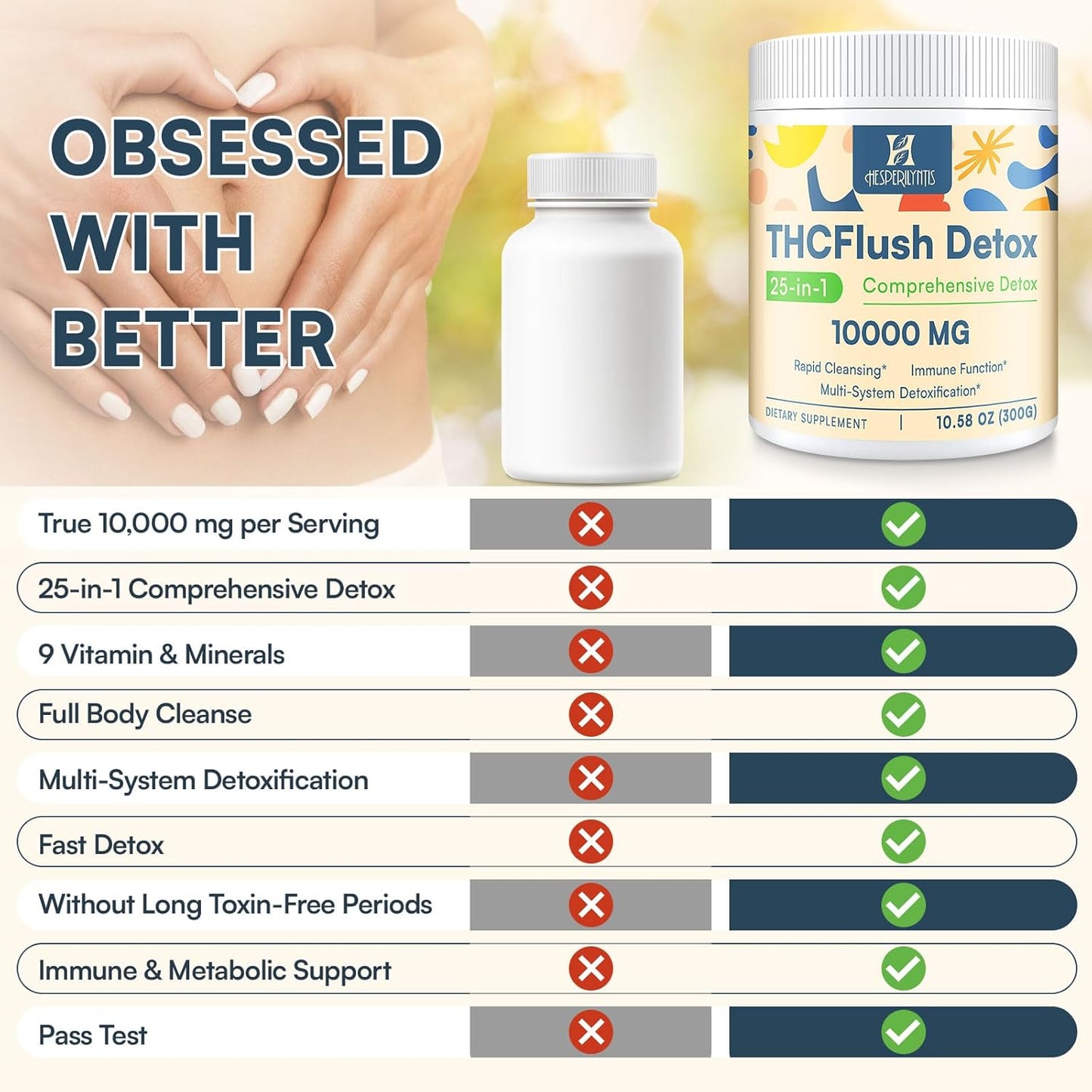 10,000 MG Detox Powder Supplement for Liver, Kidney & Immune System - Fast-Acting Full Body Cleanse & Repair, 30 Servings