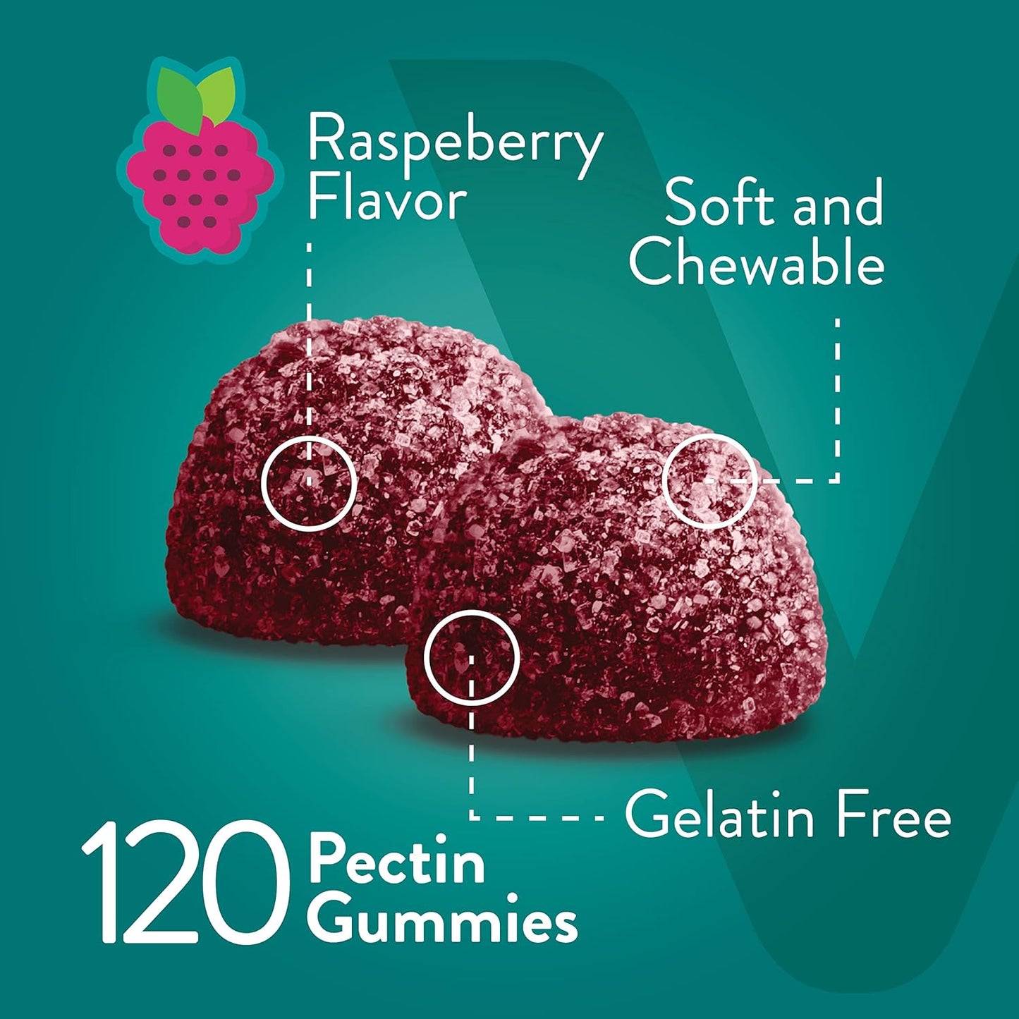 10,000mcg Biotin Gummies for Hair, Skin, Nails - Hair Growth, Healthy Glow, Strong Nails - Vegan, Gluten-Free, Gelatin-Free, GMO-Free - Raspberry Flavor