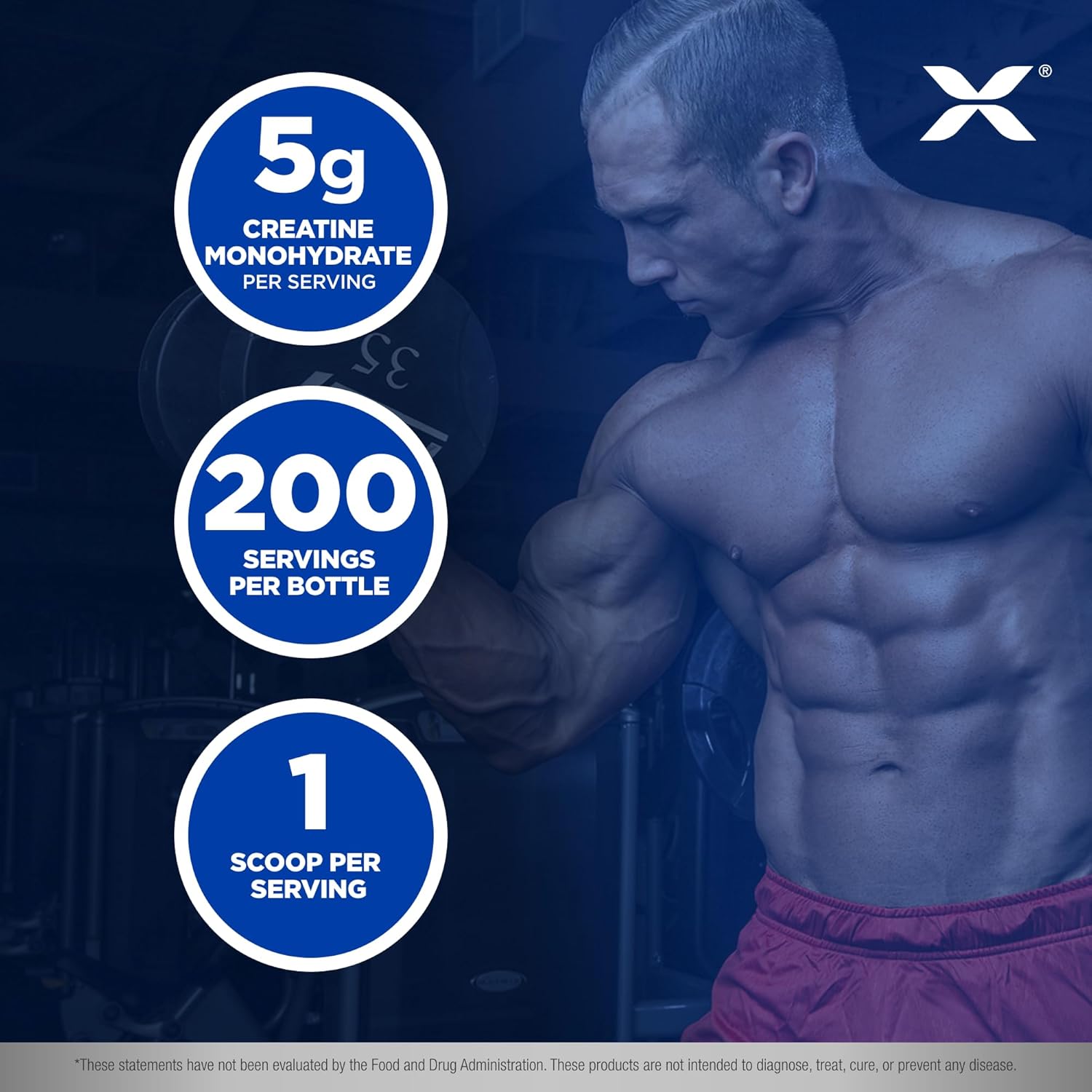 1000g ALLMAX Essentials Creatine Powder for Improved Performance - Vegan & Gluten Free - 200 Servings