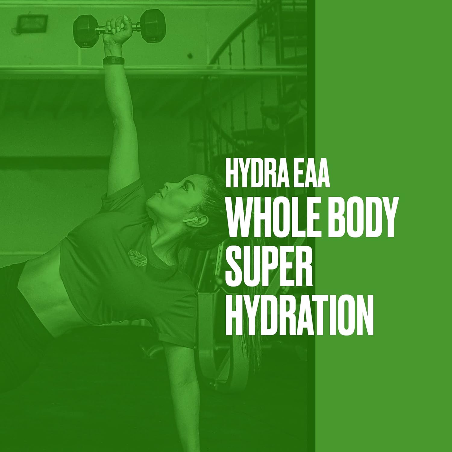 1000g Metabolic Nutrition Hydra EAA: Essential Amino Acids + Hydration, EAAs, BCAAs, Glutamine, Electrolytes, Coconut Water & Glycerol - Fruit Punch Flavor